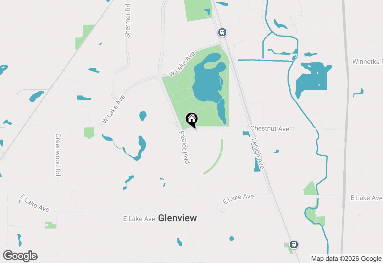 Map of 2587 Chestnut Avenue, Glenview, IL 60026
