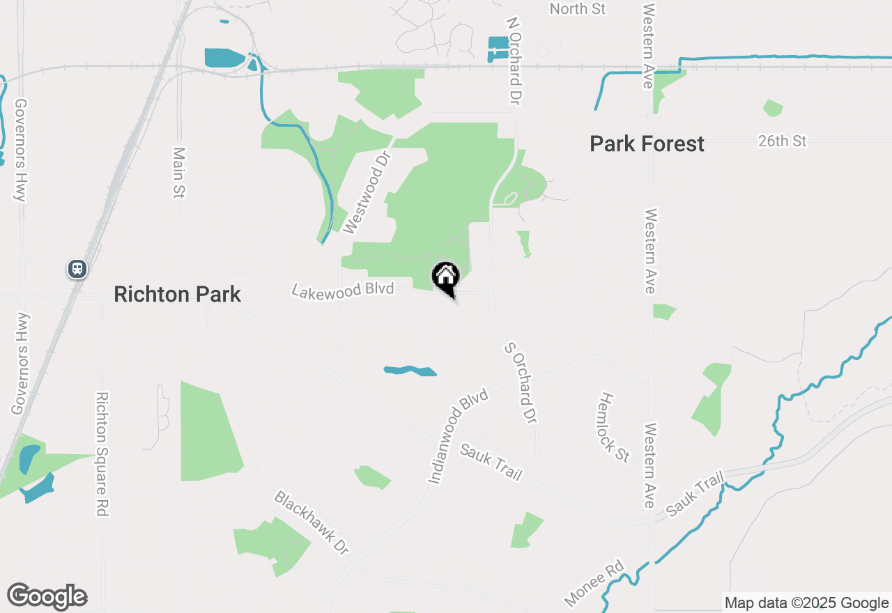 Map of 204 Rich Road, Park Forest, IL 60466