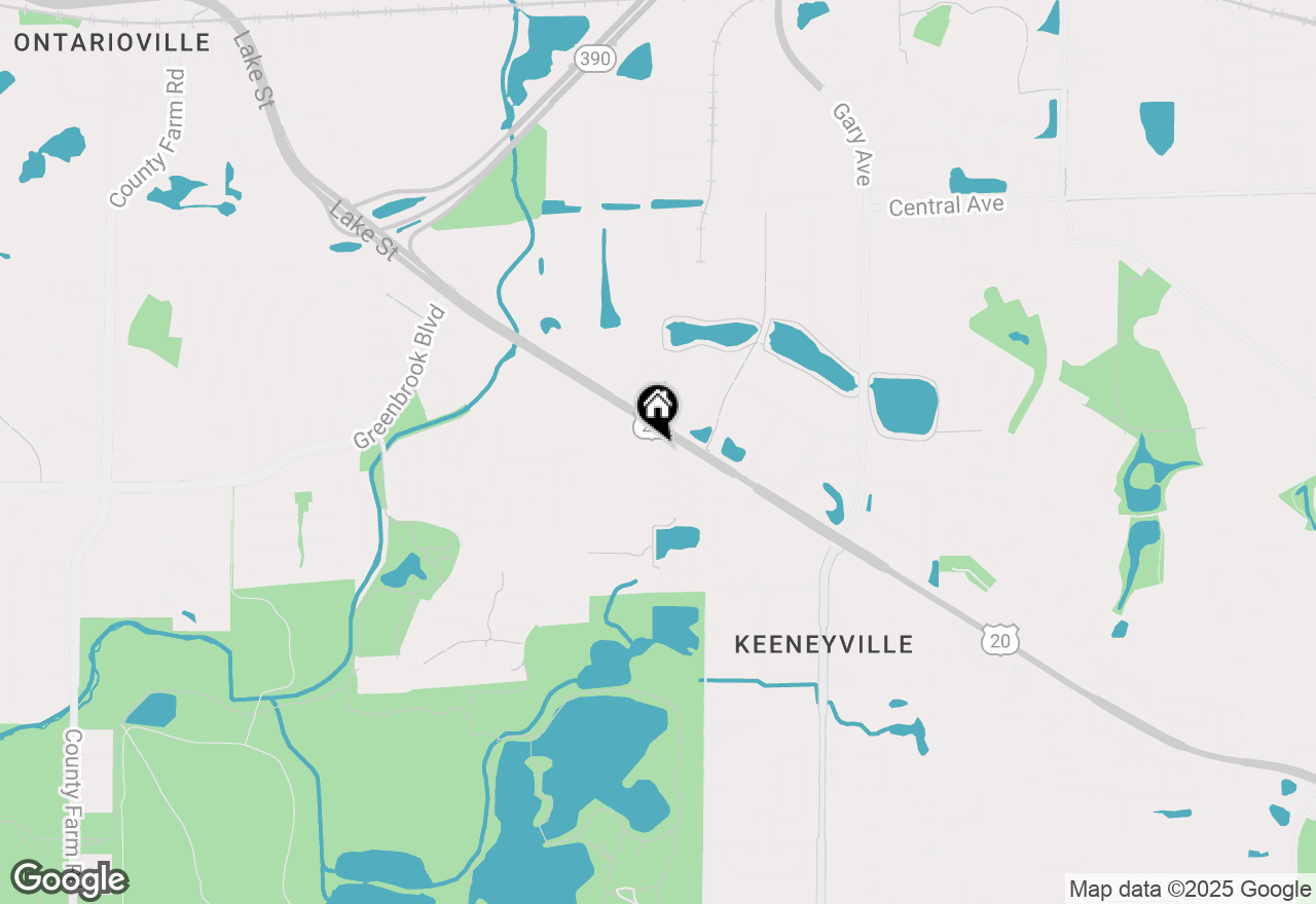 Map of 5662 Cambridge Way, Hanover Park, IL 60133