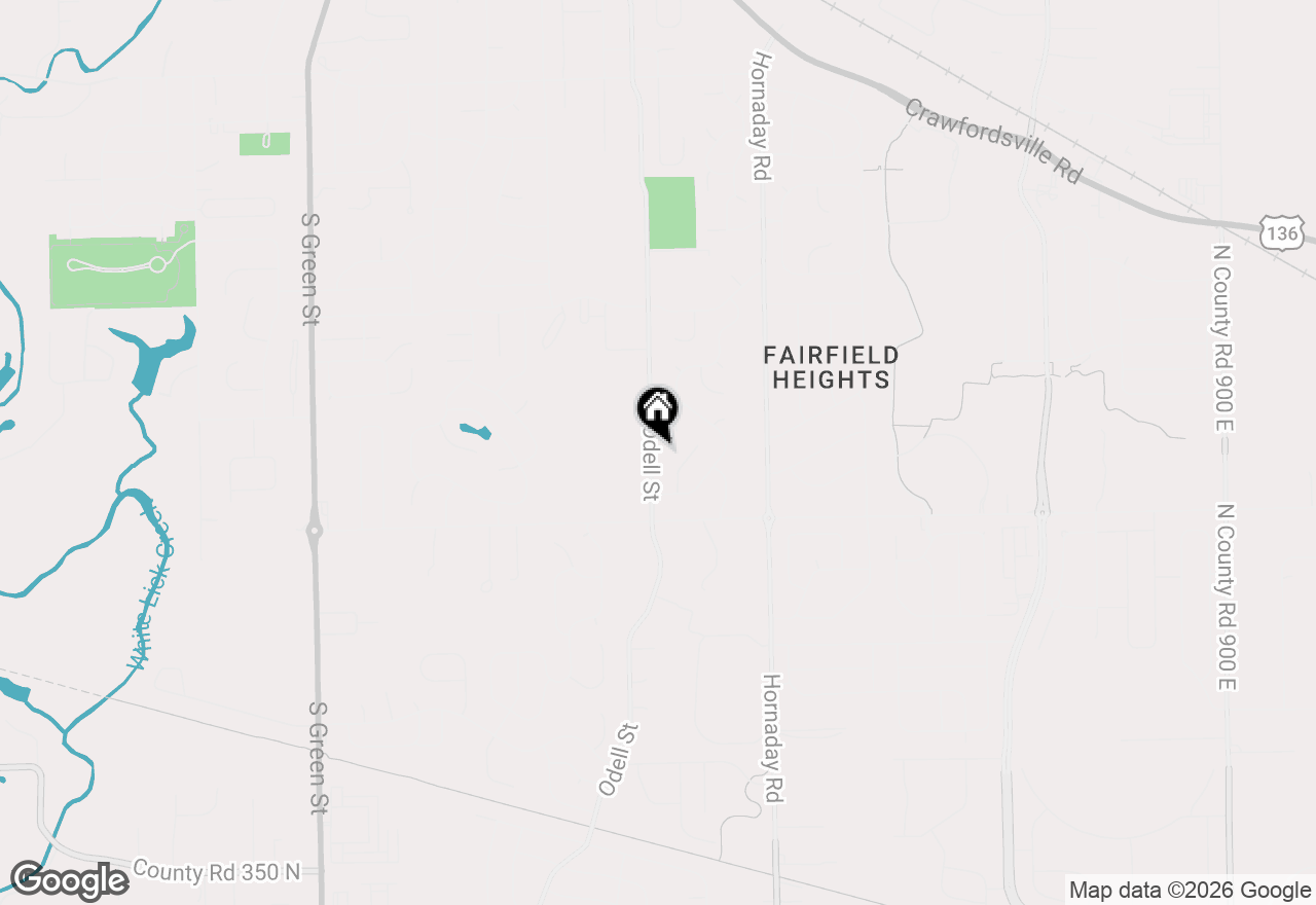 Map of 1313 S Odell Street, Brownsburg, IN 46112