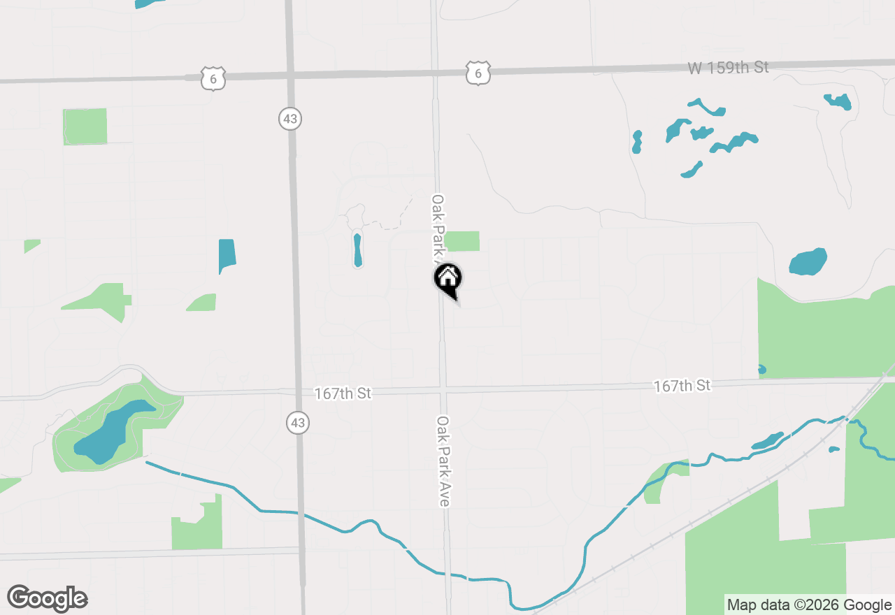 Map of 16450 67th Court, Tinley Park, IL 60477