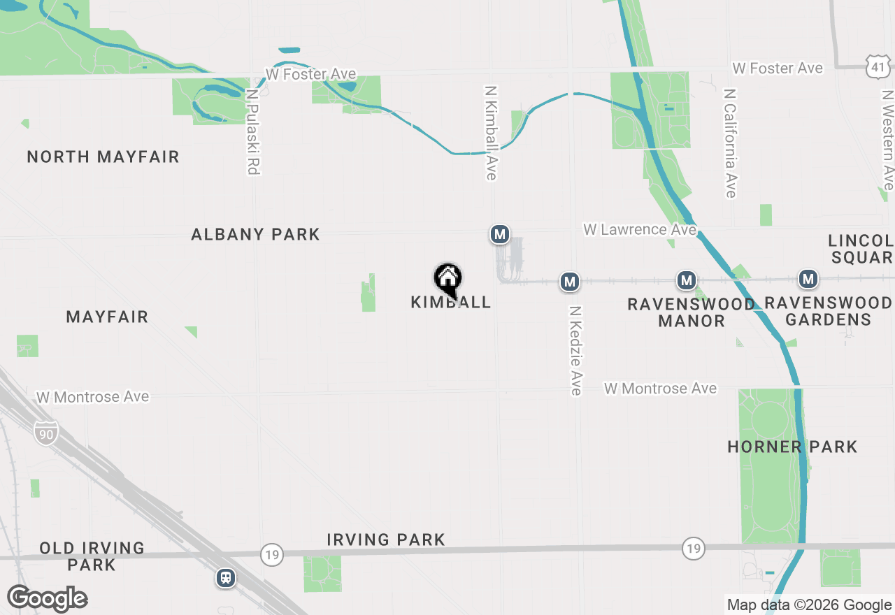 Map of 3508 W Wilson Street #2W, Chicago, IL 60630
