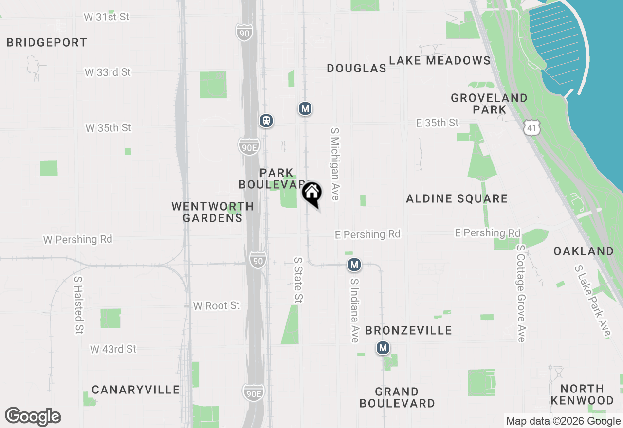 Map of 3808 S Wabash Avenue, Chicago, IL 60653