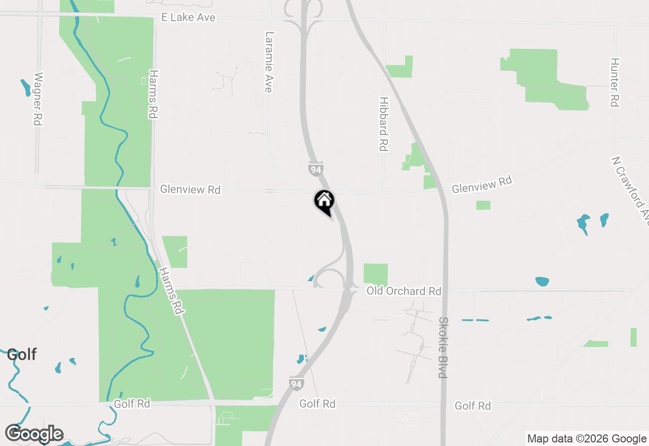 Map of 3305 Old Glenview Road #E, Wilmette, IL 60091