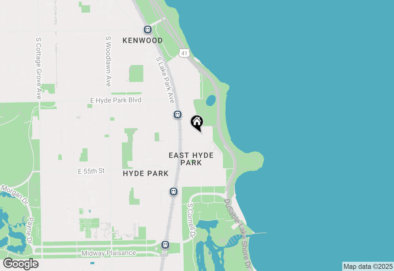 Map of 5324 S Hyde Park Boulevard #3, Chicago, IL 60615