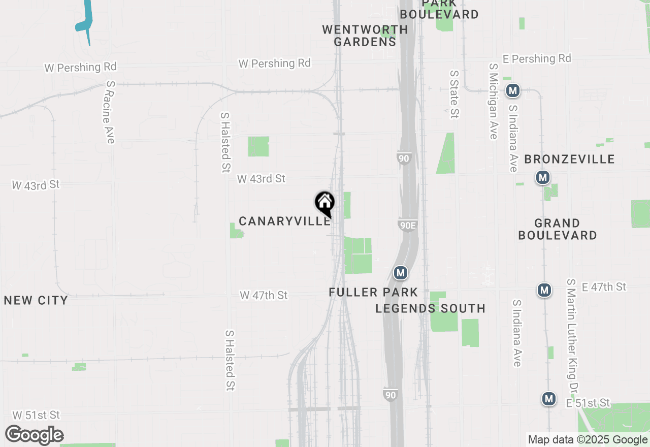 Map of 437 W 44th Place, Chicago, IL 60609