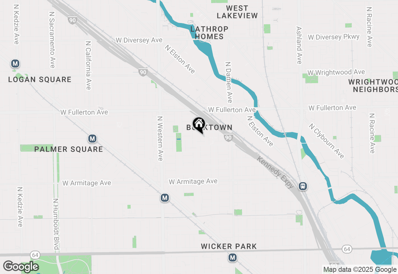 Map of 2229 N Leavitt Street #2, Chicago, IL 60647