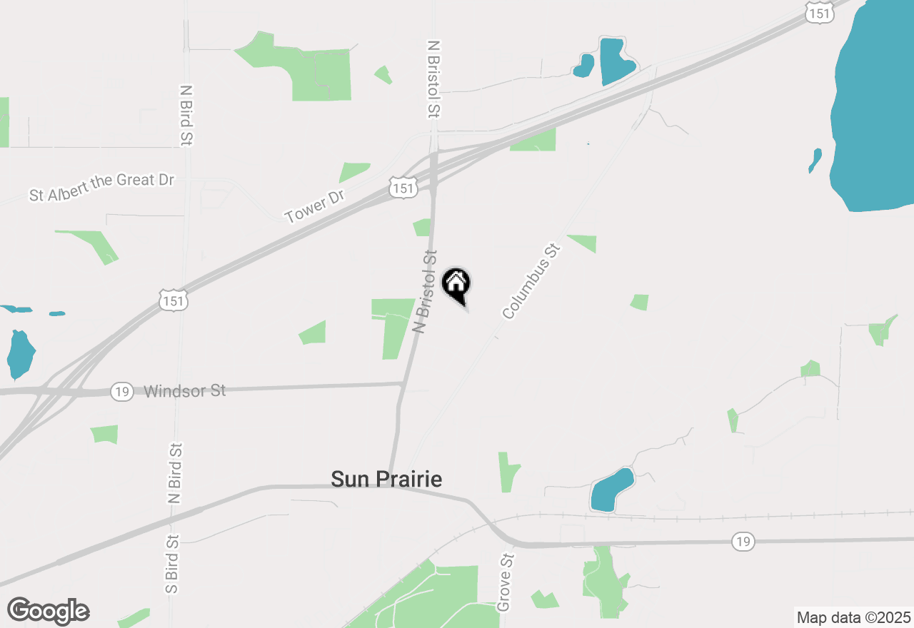 Map of 141 Hillcrest Circle, Sun Prairie, WI 53590