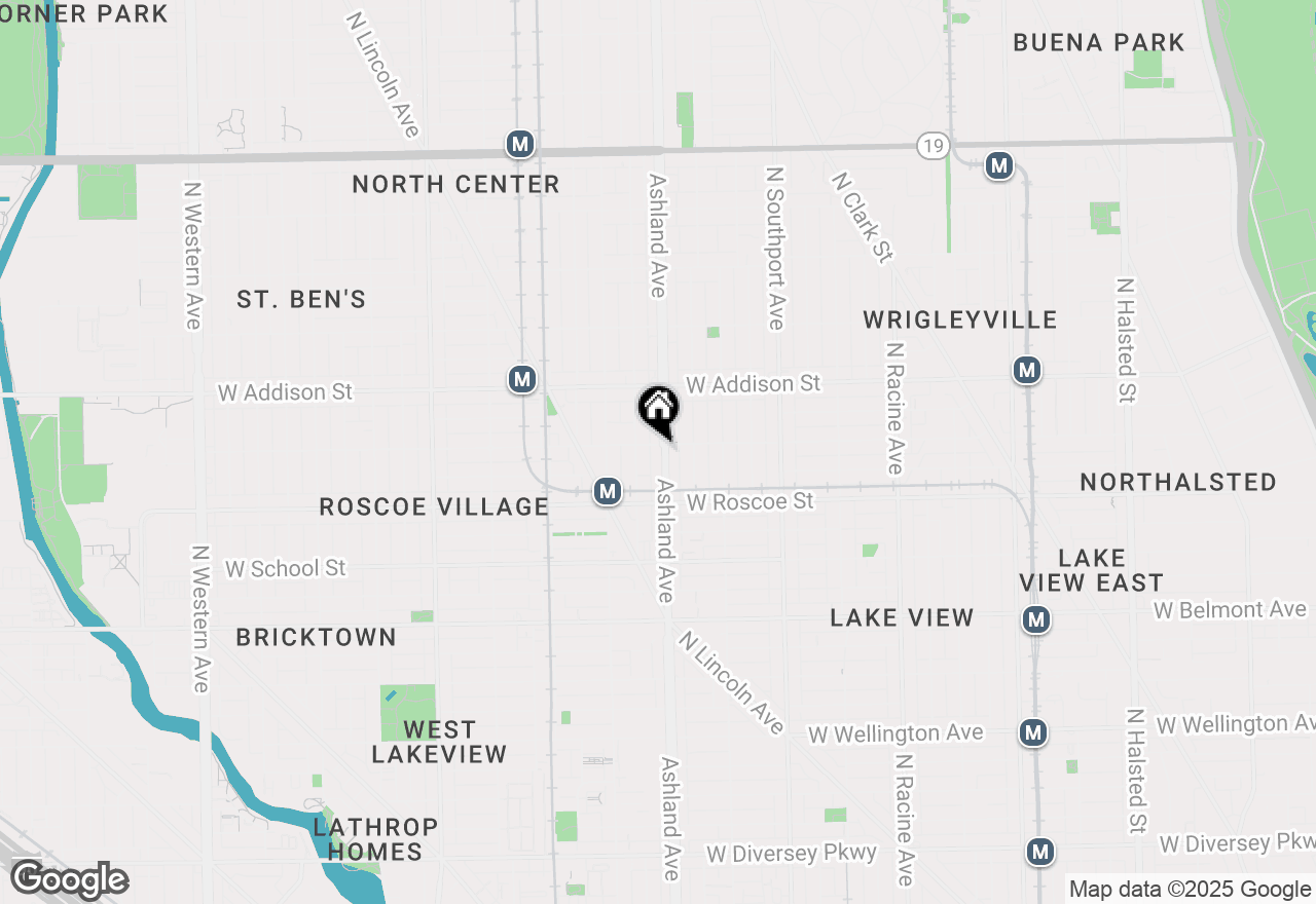 Map of 3454 N Ashland Avenue #4S, Chicago, IL 60657