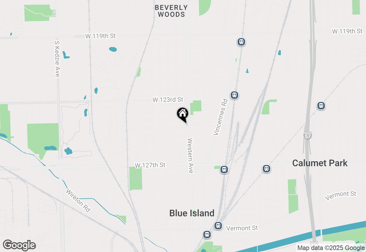 Map of 2423 Collins Street, Blue Island, IL 60406