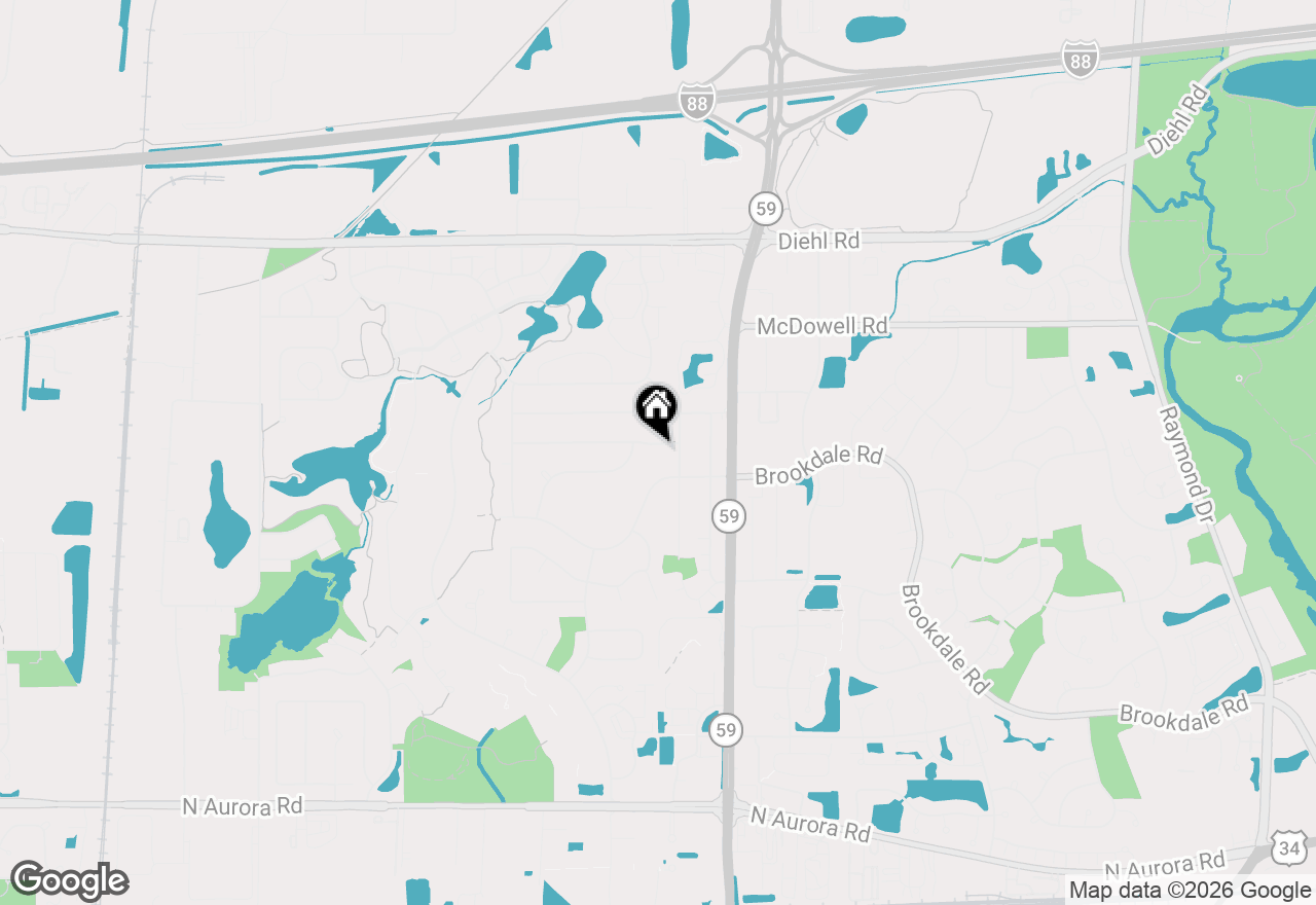 Map of 30W125 Claymore Lane, Naperville, IL 60563