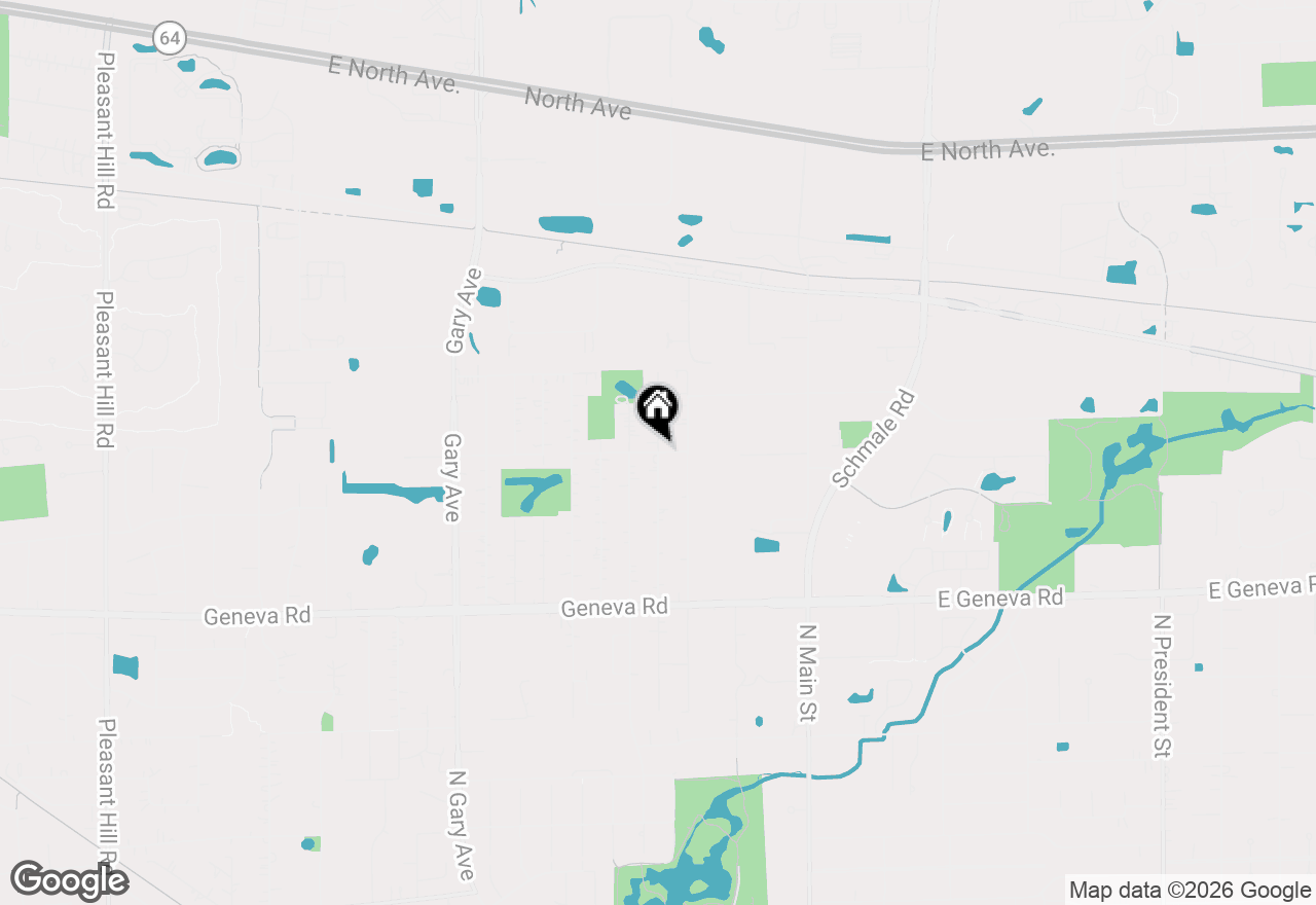 Map of 1N248 Darling Street, Carol Stream, IL 60188