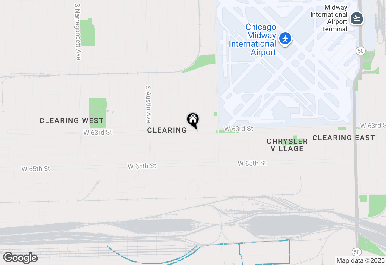 Map of 5729 W 63rd Street #2S, Chicago, IL 60638