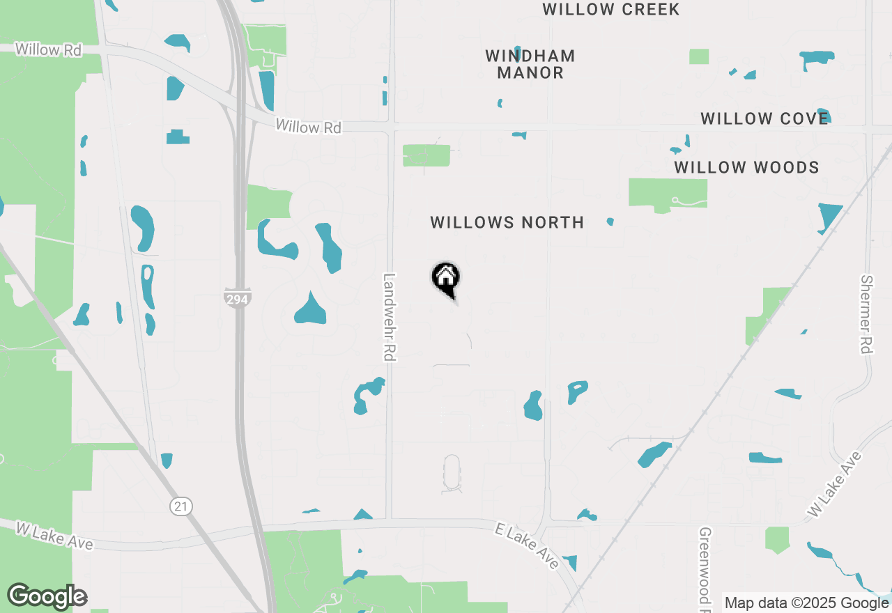 Map of 4035 Crestwood Drive, Glenview, IL 60026