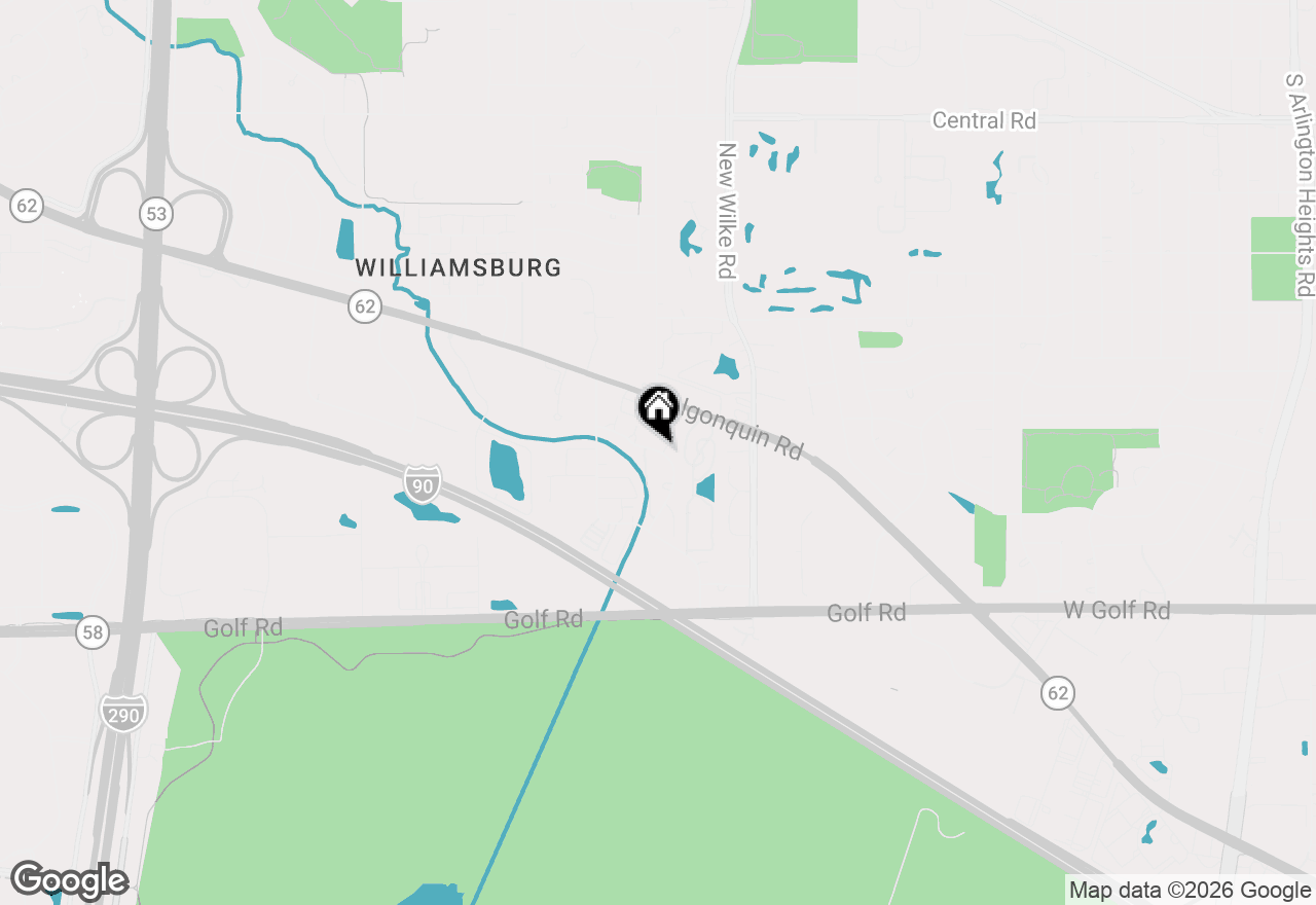 Map of 5459 Elizabeth Place, Rolling Meadows, IL 60008