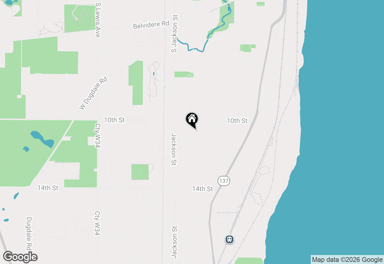 Map of 1032 Lincoln Street, North Chicago, IL 60064