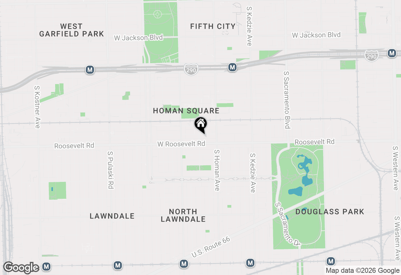 Map of 1141 S Saint Louis Avenue, Chicago, IL 60624