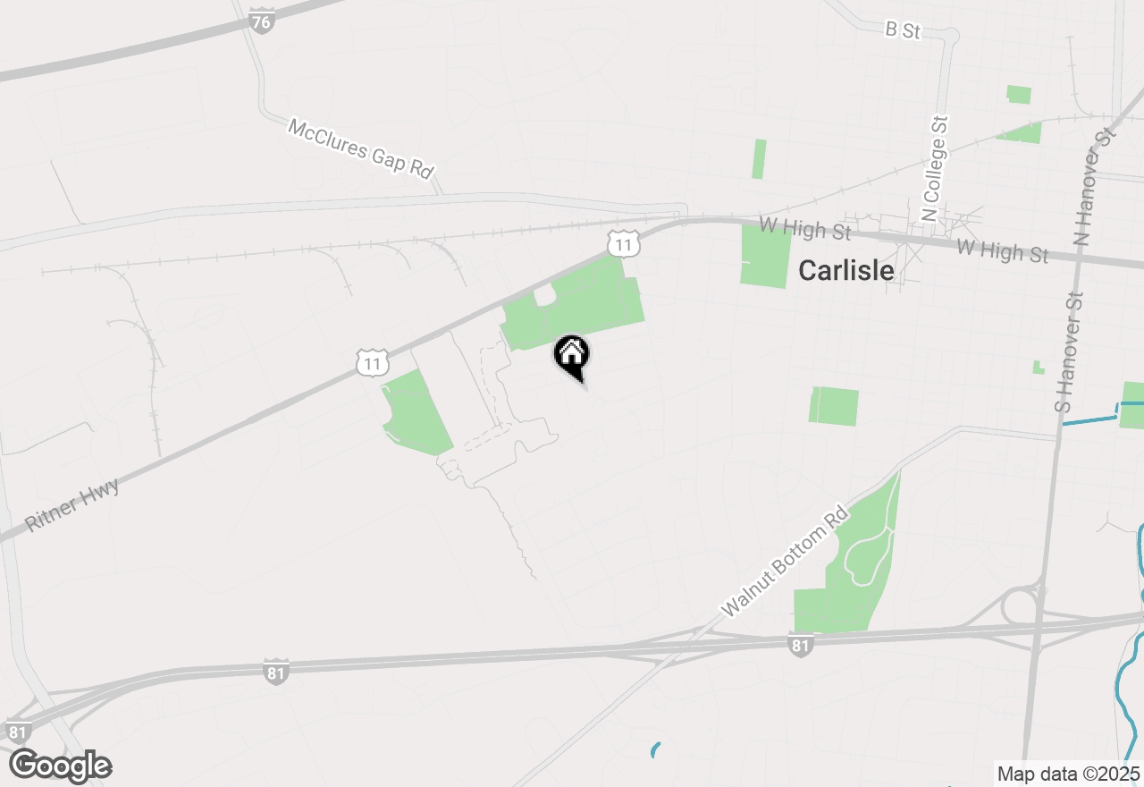 Map of 213 Taunton Drive, Carlisle, PA 17013