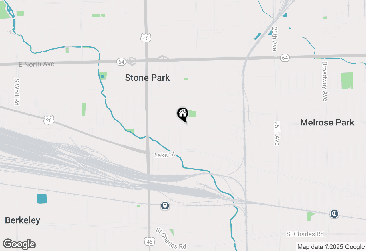 Map of 1501 N 37th Avenue, Melrose Park, IL 60160