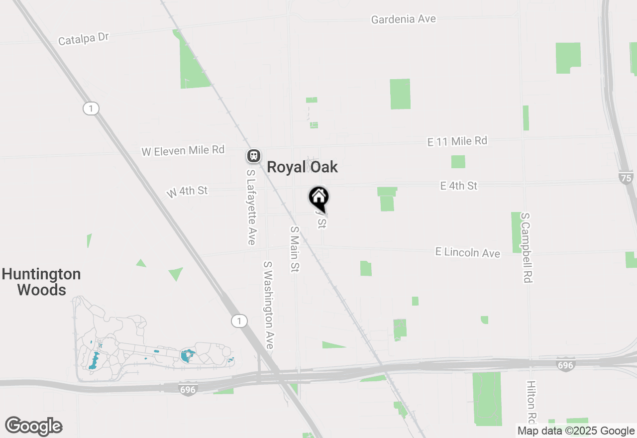 Map of 610 #204 S. Troy, Royal Oak, MI 48067