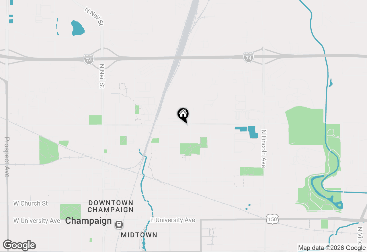 Map of 503 E Bradley Avenue, Champaign, IL 61820