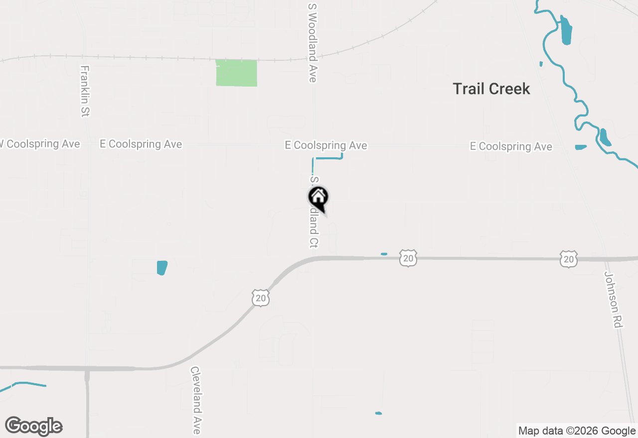 Map of 1528 Woodland, Michigan City, IN 46360