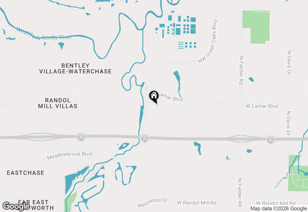 Map of 2225 Park Hill Drive, Arlington, TX 76012