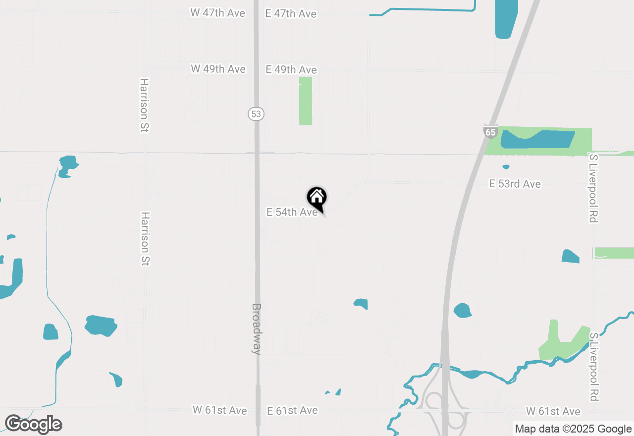 Map of 5415 Delaware Street, Merrillville, IN 46410