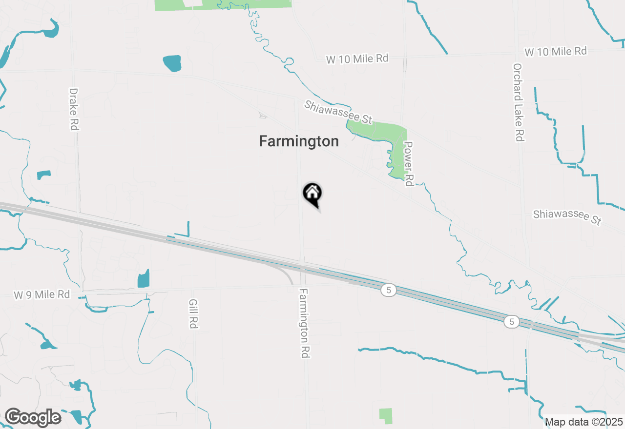 Map of 22959 Warner Street, Farmington, MI 48336