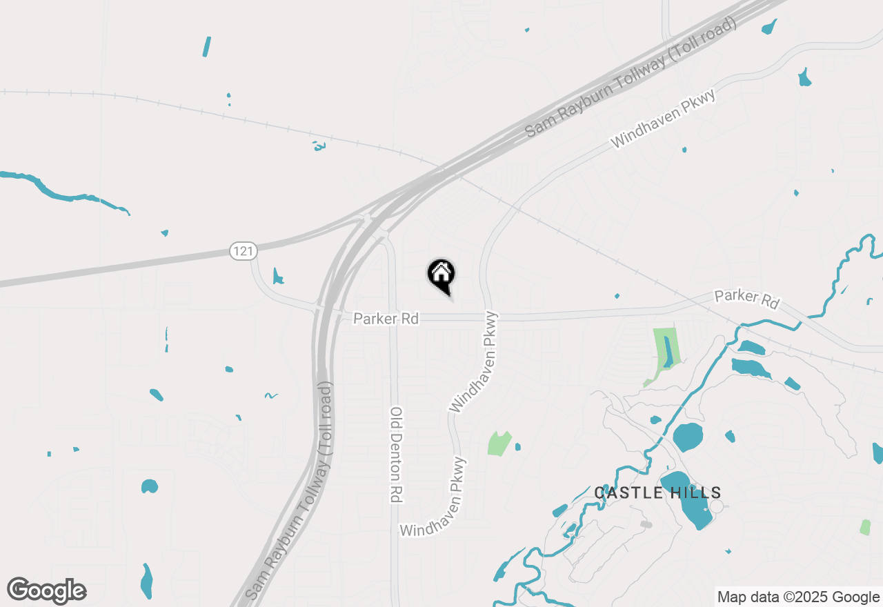 Map of 2402 Long Meadow Way, Lewisville, TX 75056