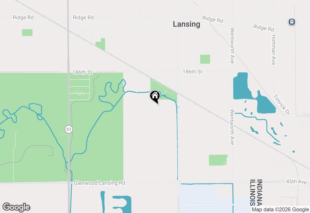 Map of 18833 Park Avenue, Lansing, IL 60438