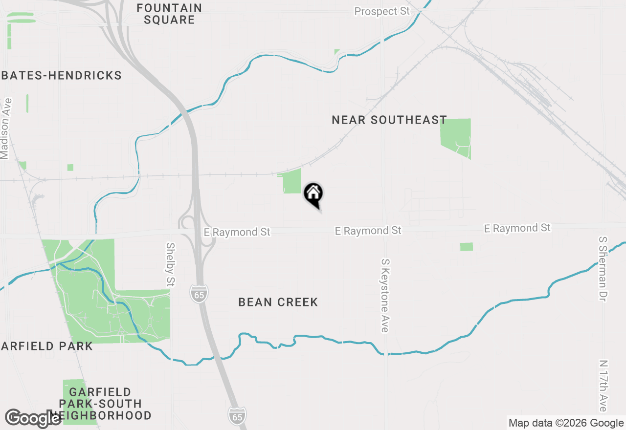 Map of 1825 E Legrande Avenue, Indianapolis, IN 46203