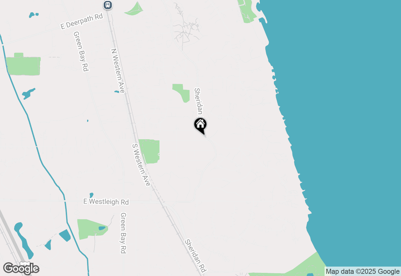 Map of 50 S Sheridan Road, Lake Forest, IL 60045