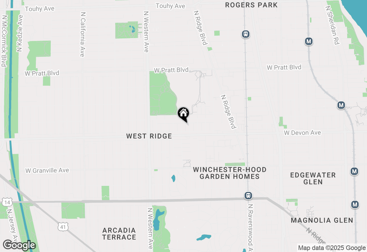 Map of 6435 N Leavitt Street, Chicago, IL 60645