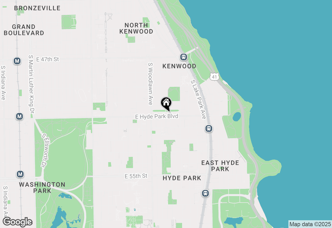 Map of 1326 E Hyde Park Boulevard, Chicago, IL 60615