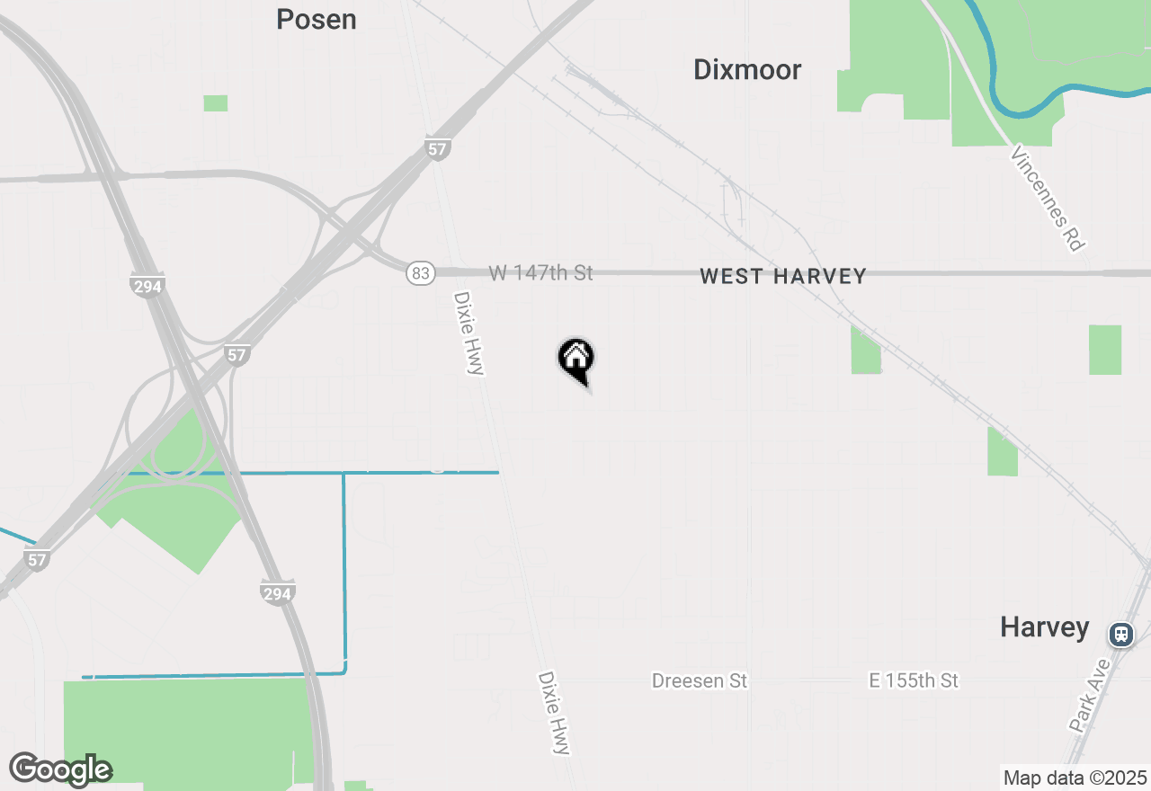 Map of 14919 Cooper Avenue, Harvey, IL 60426