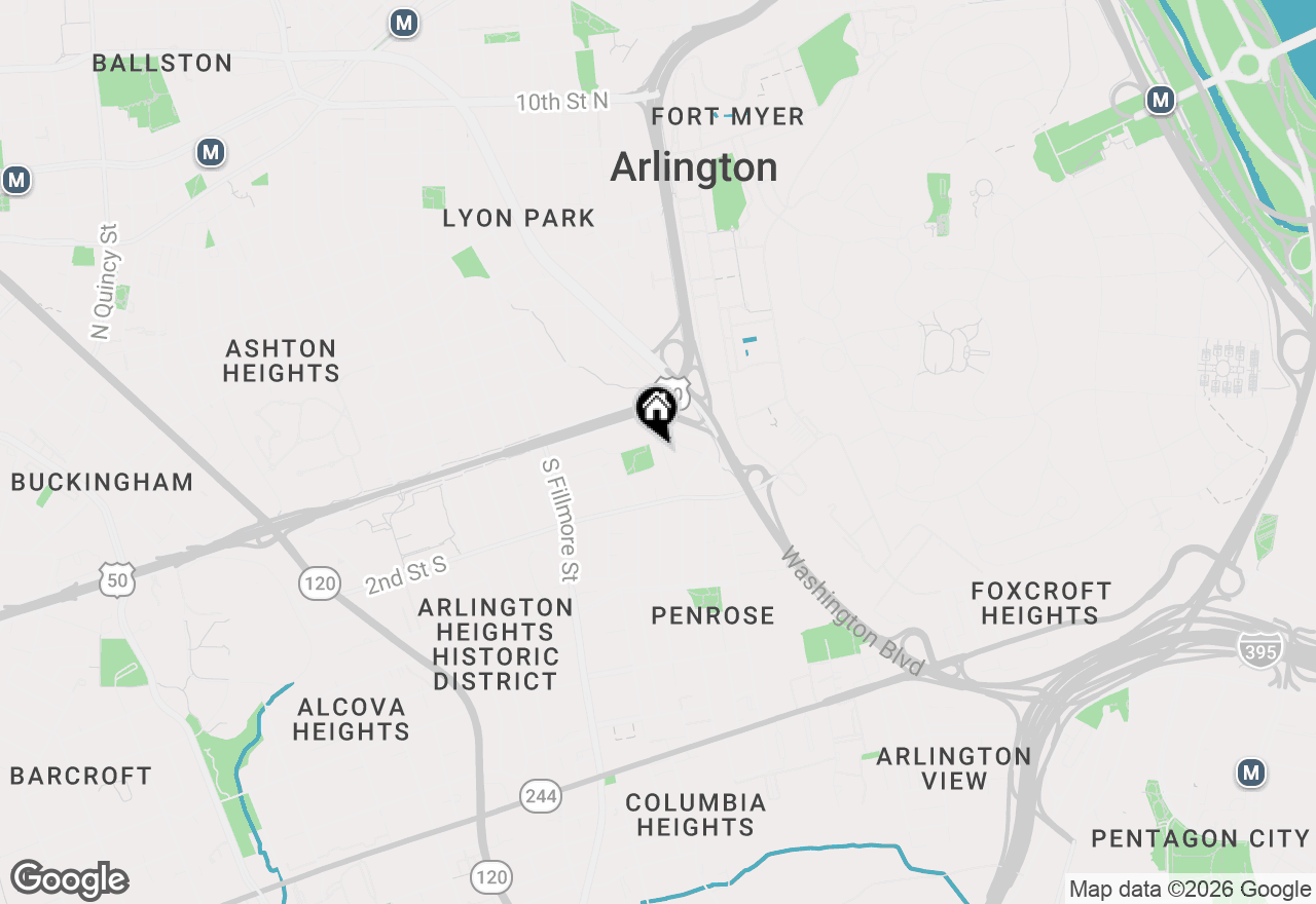 Map of 110 Wise St S #1, Arlington, VA 22204