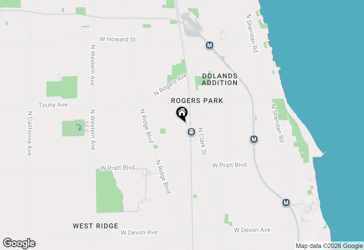 Map of 1823 W Greenleaf Avenue, Chicago, IL 60626