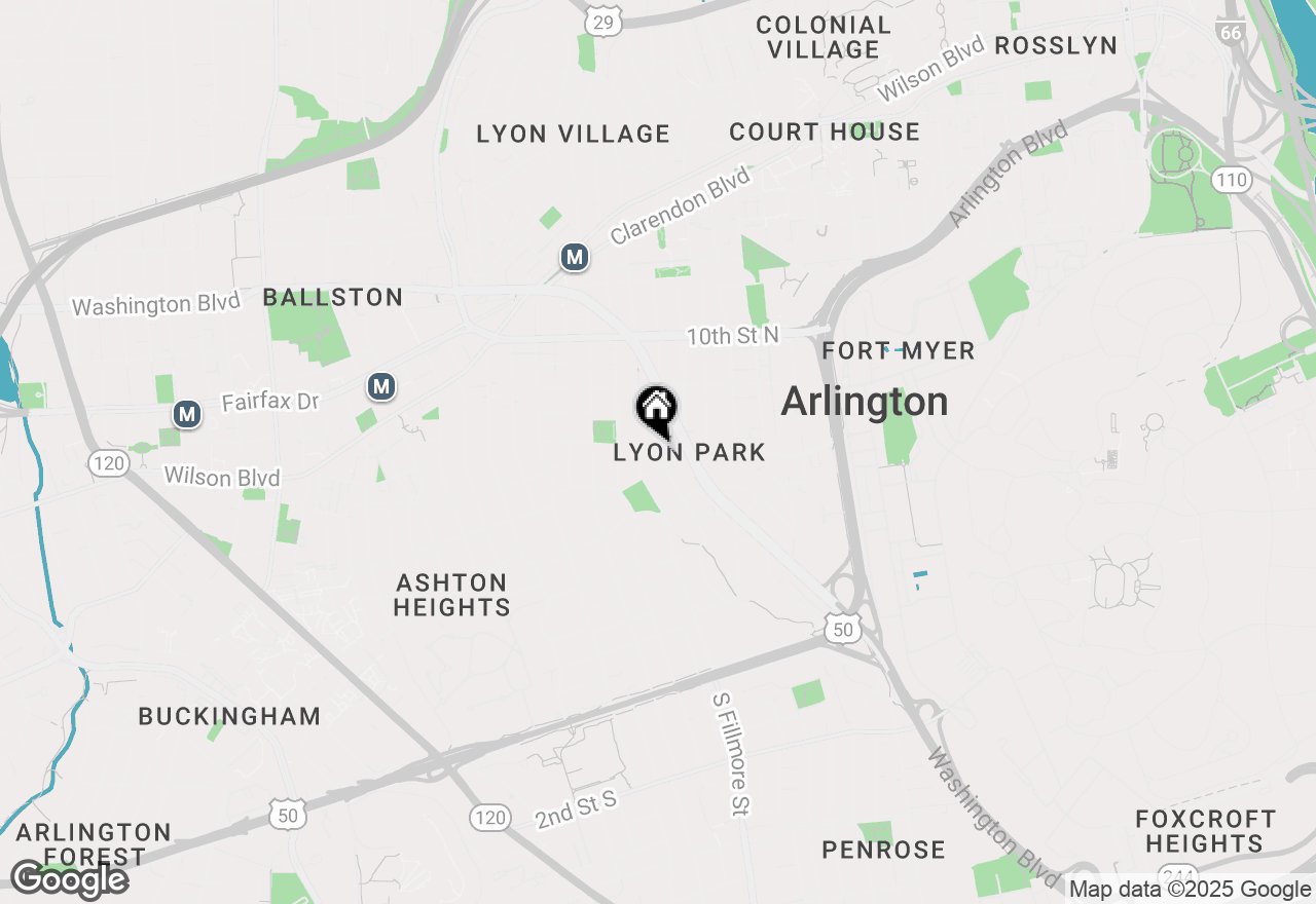 Map of 612 N Edgewood Street, Arlington, VA 22201