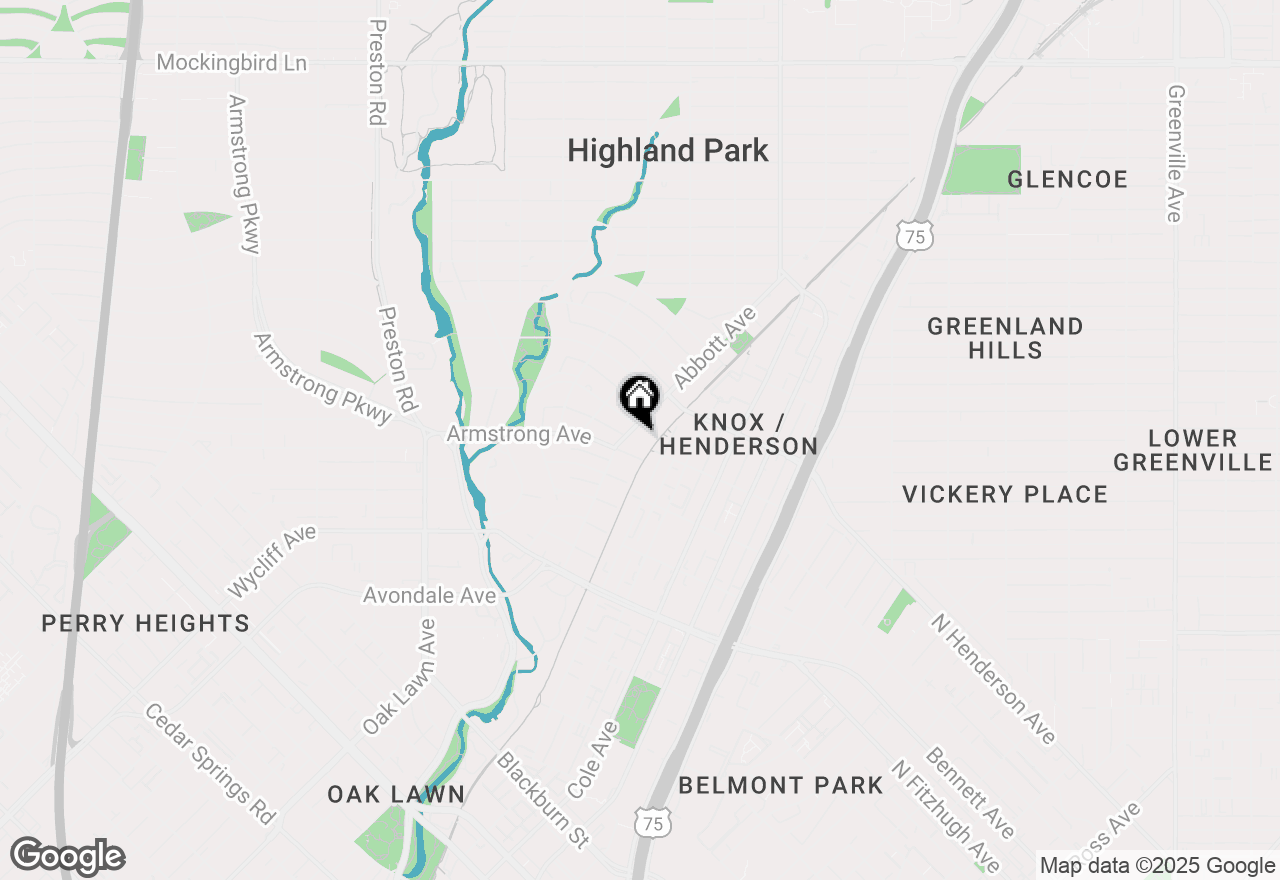 Map of 4502 Abbott Avenue #316, Highland Park, TX 75205