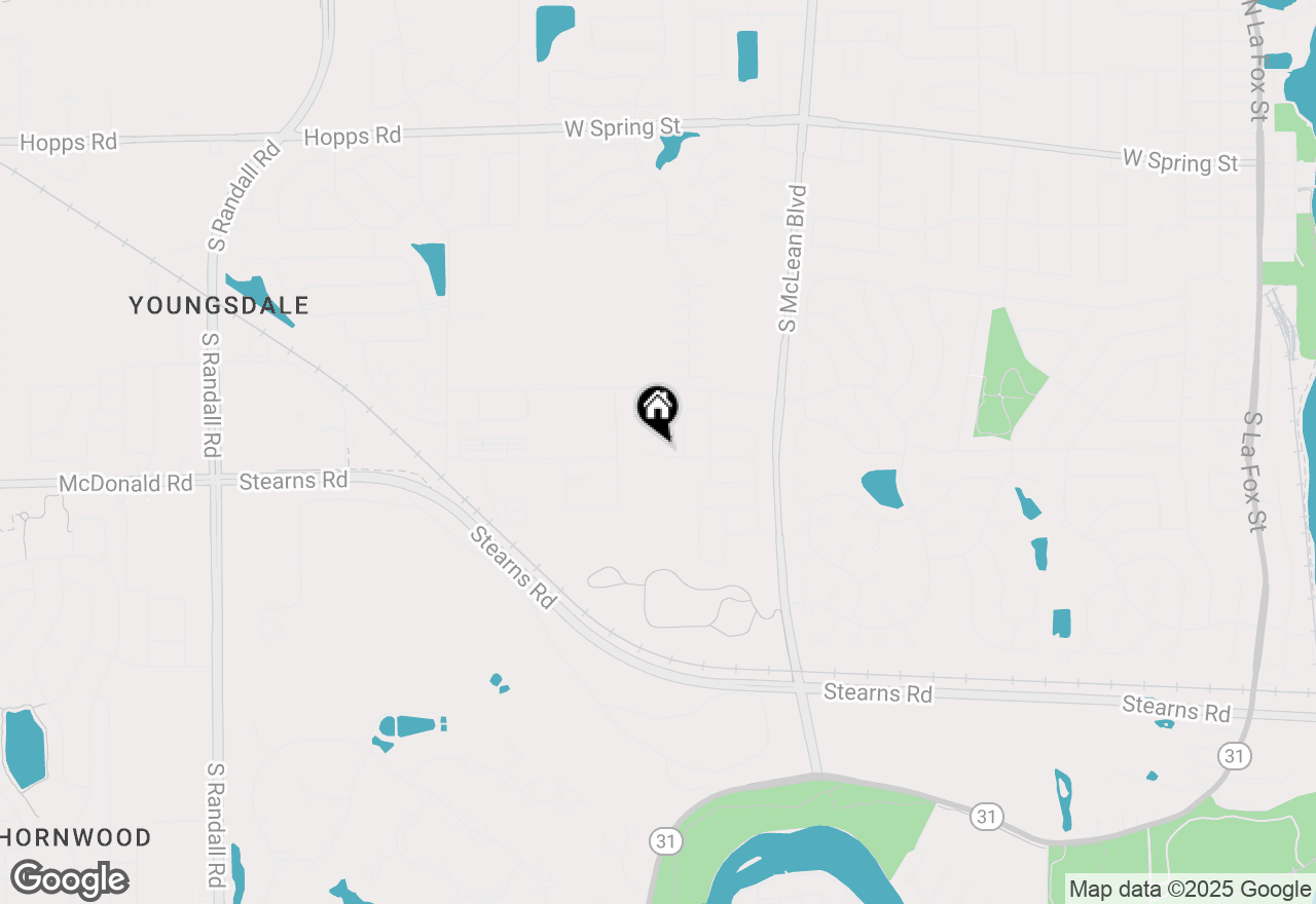 Map of 1355 Comstock Road, South Elgin, IL 60177