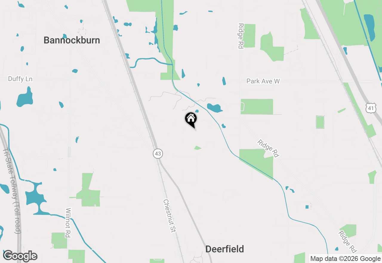 Map of 890 Mountain Drive, Deerfield, IL 60015