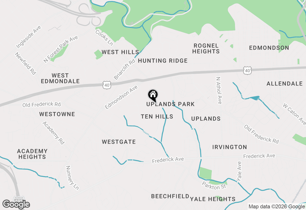 Map of 414 Old Orchard Road, Baltimore, MD 21229