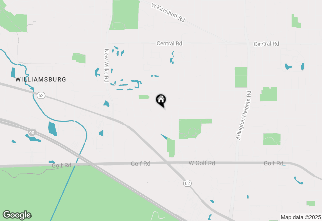 Map of 1010 W Haven Drive, Arlington Heights, IL 60005