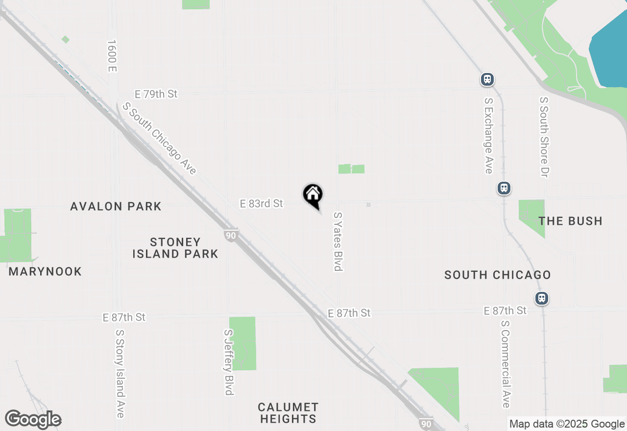 Map of 8327 S Crandon Avenue, Chicago, IL 60617