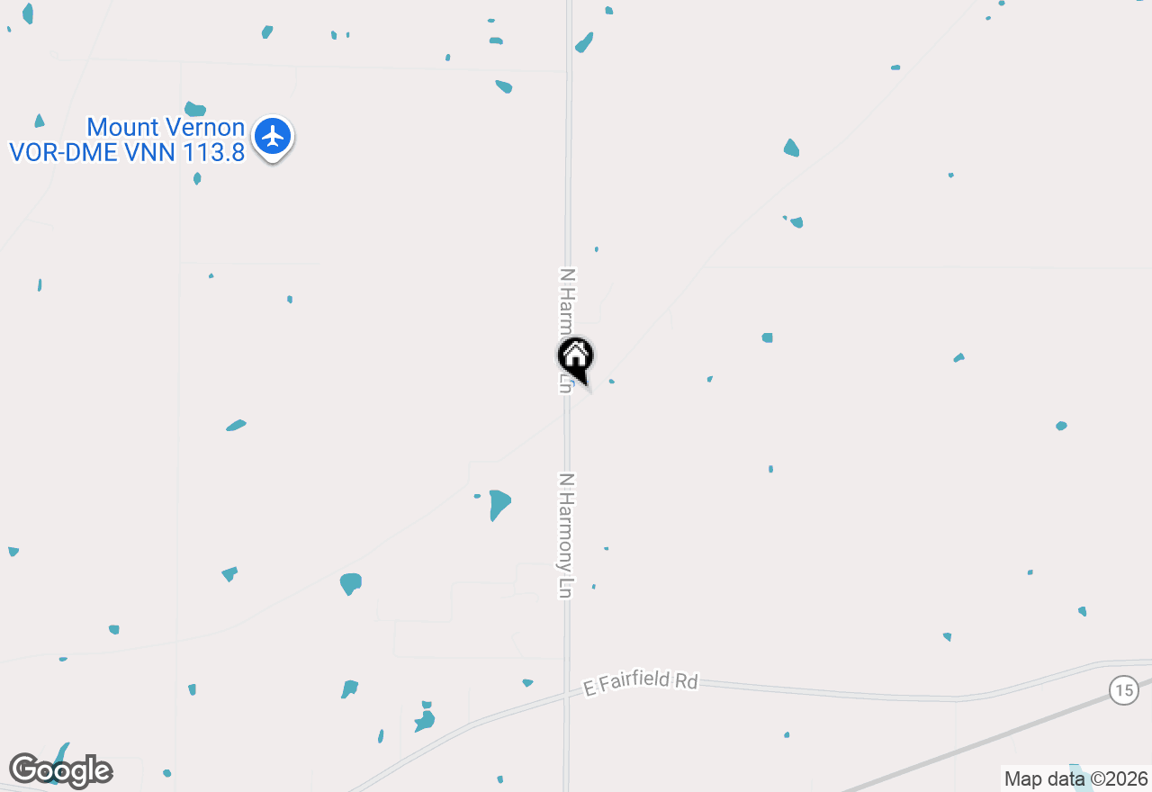 Map of 15665 N Angling Lane, Mt Vernon, IL 62864
