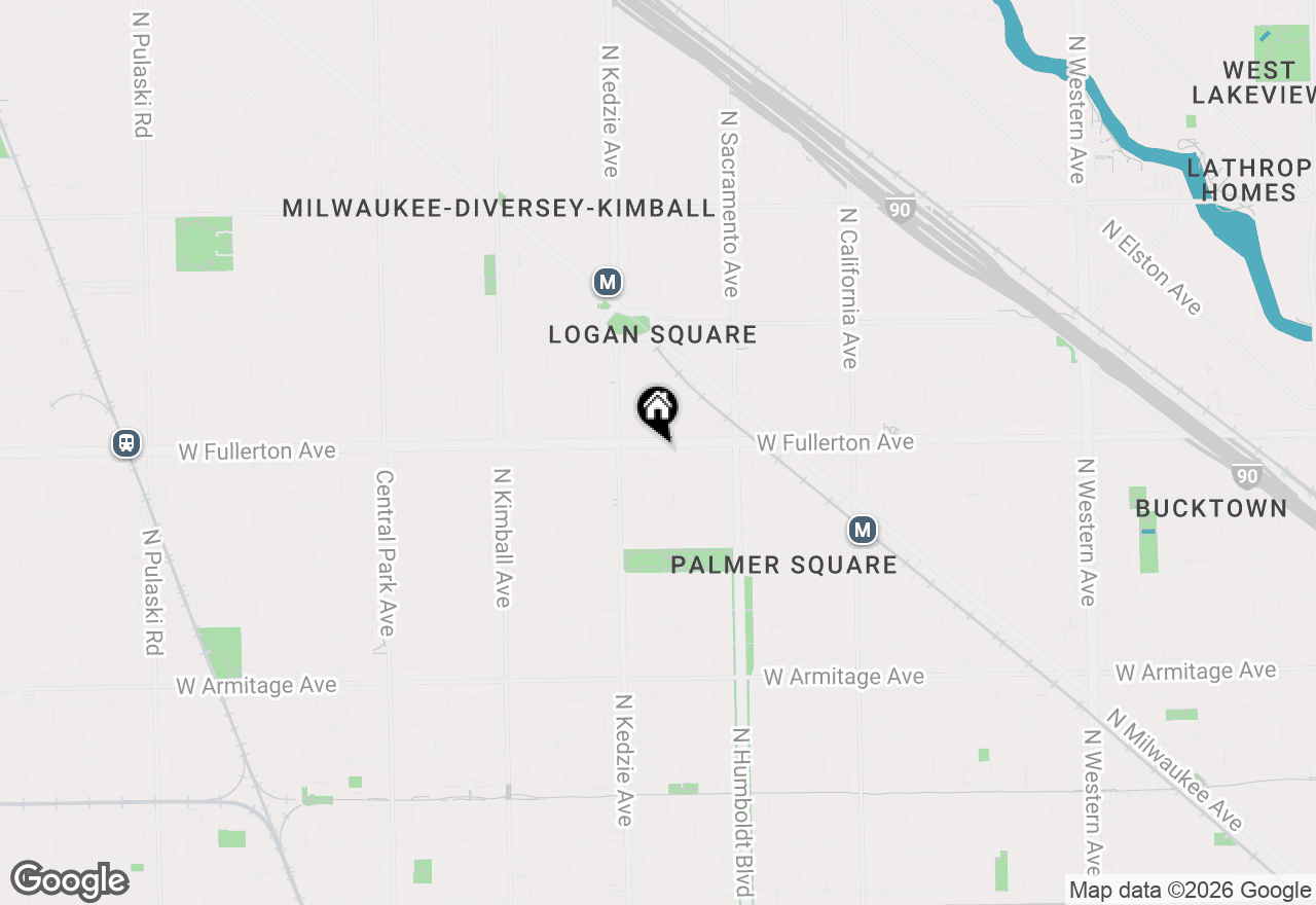 Map of 3125 W Fullerton Avenue #502, Chicago, IL 60647