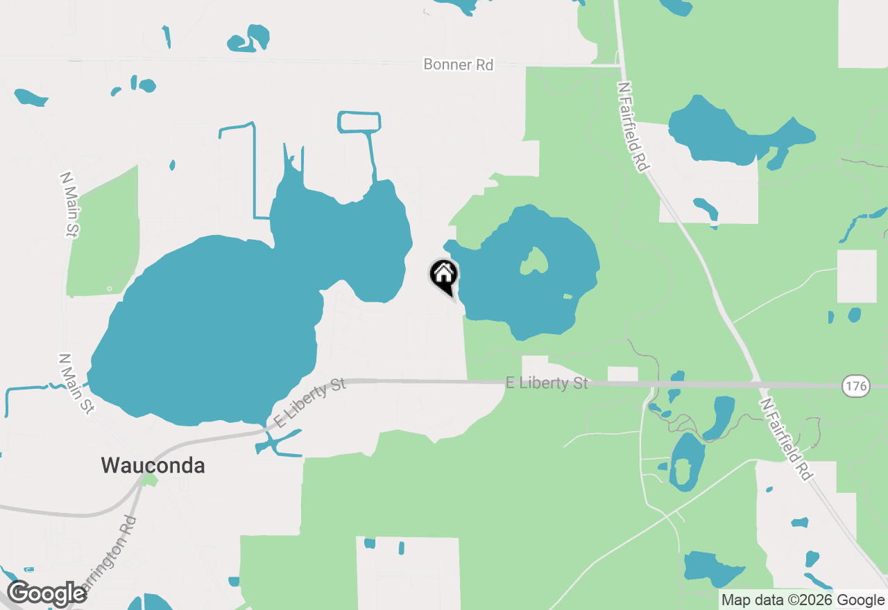 Map of 507 Woodland Avenue, Wauconda, IL 60084