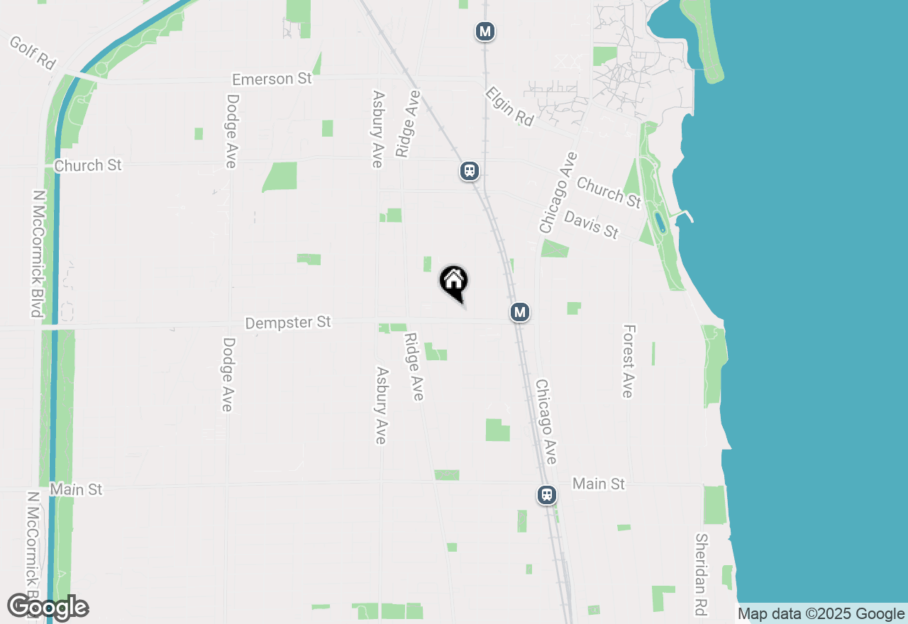 Map of 1310 Maple Avenue #5B, Evanston, IL 60201