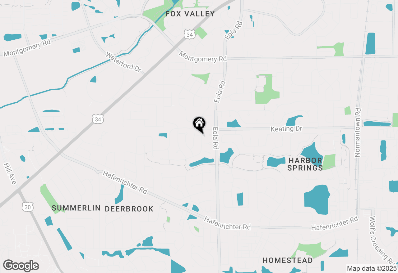 Map of 2460 Halsted Lane, Aurora, IL 60503